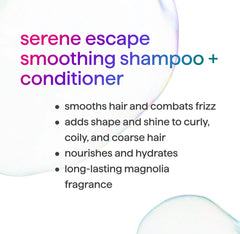 smoothing shampoo - serene escape, 14 fl oz