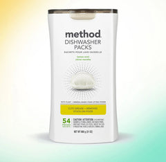 dishwasher packs - lemon mint, 54 ct