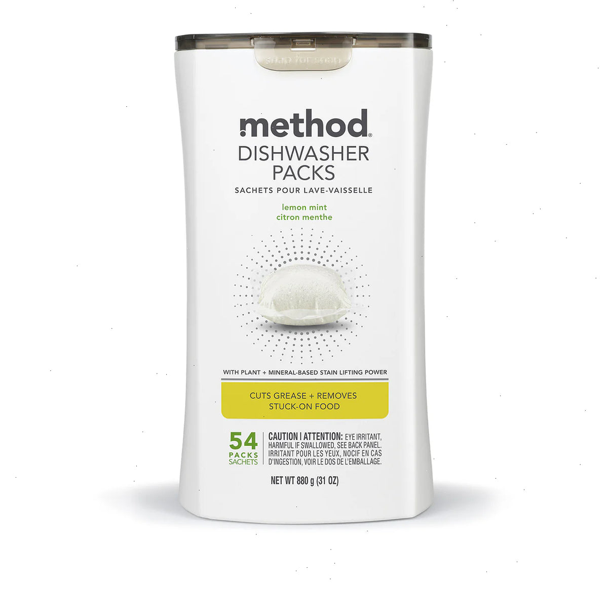 dishwasher packs - lemon mint, 54 ct