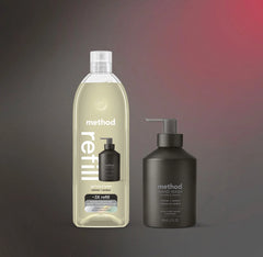 gel hand wash starter set - vetiver + amber, 46 fl oz