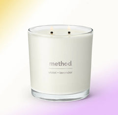 premium soy candle - violet + lavender, 14 oz