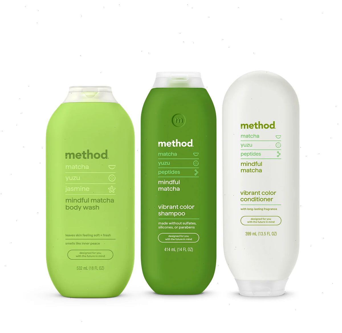 shower trio - mindful matcha, 45.5 oz