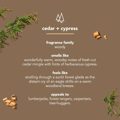 aluminum free deodorant - cedar + cypress, 2.65 oz